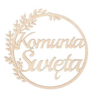 Lapač snov s motívom svätého prijímania, drevený dekor