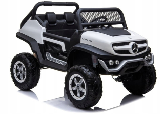 McQueen - Lean Cars Auto na batérii Mercedes Unimog White