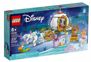 Popoluška - LEGO 43192 Kráľovská kravata Cinderella Karoca Disne