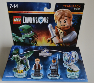 Jurský svet - LEGO 71205 Rozmery Jurassic World Team Pack