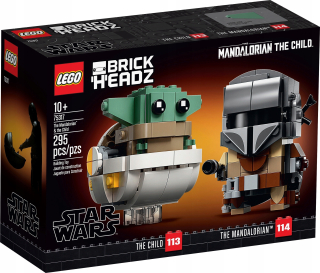 STAR WARS - LEGO 75317 Brickheadz Mandalorian a dieťa
