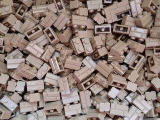 LEGO 98283 Brick 1x2 Tmavé opálenie 80 kusov - Nové kg