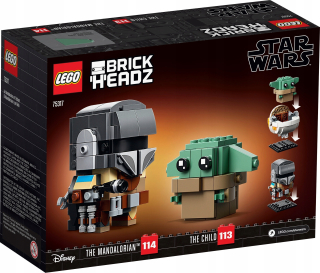 STAR WARS - LEGO BRICKHEADZ MANDALORIAN 75317 Baby Yoda NOVINKA