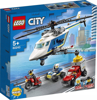 Lego City 60243 Policajný vrtuľník a van