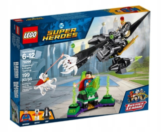 Superman - LEGO DC 76096 LOBO + Superman a Crypto kombinujú sily