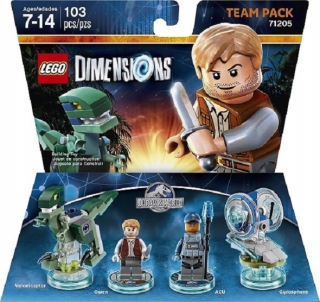 Jurský svet - Lego Rozmery Jursic Svet Team Pack 71205