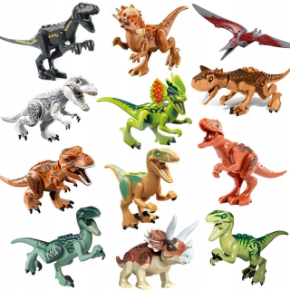 Jurský svet - Lego dinosaurus Figúrky Jursic World 12 ks