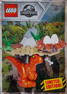 Jurský svet - Lego Jursic World World Dinosaur Mladý Raptor Hniezd