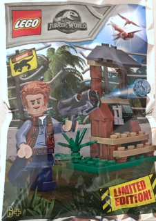 Jurský svet - Lego Jurassic World Owen s pozorovateľskou vežou