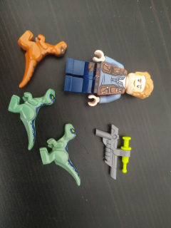 Jurský svet - Lego Jursic World Owen + Weapons + Dinosaury Nové