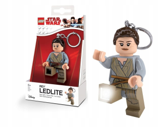 STAR WARS - Lego LED Kľúčenka Kľúčenka Figúrka Bashlight Star Wars Rey