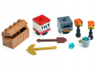 MINECRAFT - Lego Minecraft pečený diamant TNT KILOF