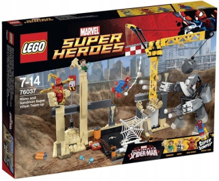 SPIDERMAN - Lego Super Heroes 76037 Rhino Attack and Sandman Nový