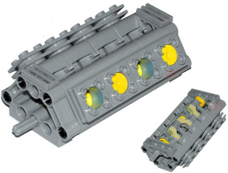 LEGO Technic Motor Block V8 2852 2850B 2851 32333