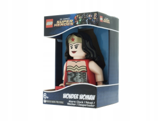 Superman - Lego Clock Budík Super Heroe Wonder Woman 9009877