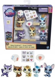 Littlest Pet Shop - Littlest Pet Shop! Obed v meste 5x LPS HASBRO