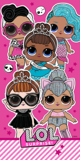 Bábiky LOL - Lol l.O.L. Prekvapenie Dolla Beach Uterák 70x140