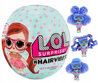 Bábiky LOL - Lol prekvapenie hairvibes bábika + 15 prístup. 564775