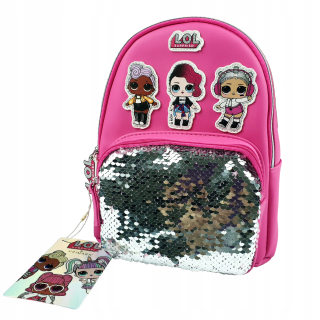 Bábiky LOL - Lol prekvapenie - batoh / ružový s flitrami primark