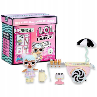 Bábiky LOL - Lol prekvapenie ice-baníctvo kočík set + bábika