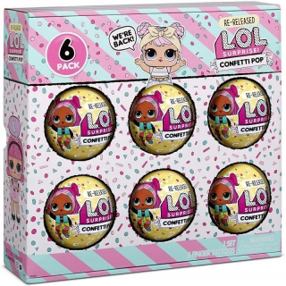 Bábiky LOL - Lol prekvapenie 6-pack confetti svitania