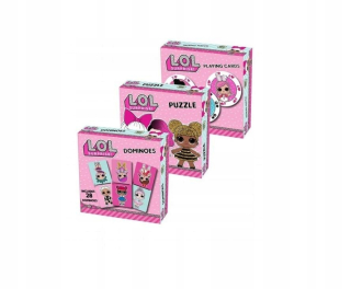 Bábiky LOL - Lol karty + puzzle + domino spin master