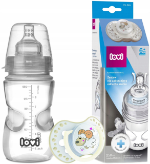 LOVI Fľaša 250ml so cumlíkom 6m+ 0121
