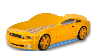 TRANSFORMERS - Detská postieľka LED LED osvetlenie žlté