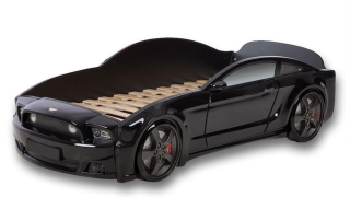 TRANSFORMERS - Detská postieľka - auto s čiernym matracom