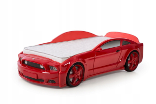TRANSFORMERS - Detská postieľka - auto s červeným matracom