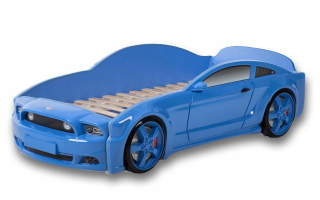 TRANSFORMERS - Detská postieľka - auto s modrým matracom