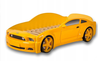 TRANSFORMERS - Detská postieľka - auto so žltým matracom