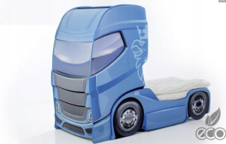 TRANSFORMERS - Lôžko s matracom - modrá
