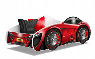 McQueen - Lôžko pre deti automobily 140x70 + matrac + grafika