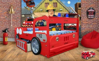 Požiarnik Sam  - Detská posteľ Auto Auto Fire Brigade