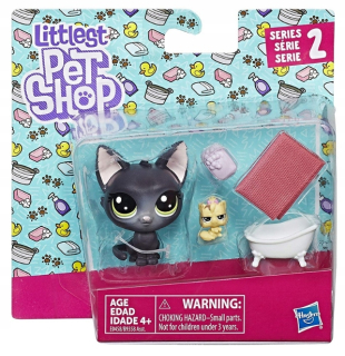 Figúrka Hasbro Littlest Pet Shop Jade Catkin & Kittylina Scrapper + doplnky
