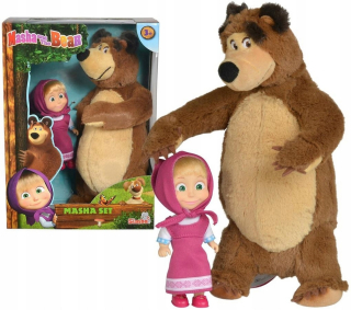 Máša a medveď - Doll 12 cm Masha s príslušenstvom Bear Simba 10930107
