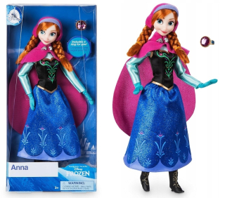 Bábika Anna Disney Store Mrazené krajiny ľadu
