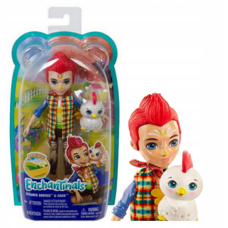 ENCHANTIMALS - Bábika enchantimals redward rooster a cluck kurča
