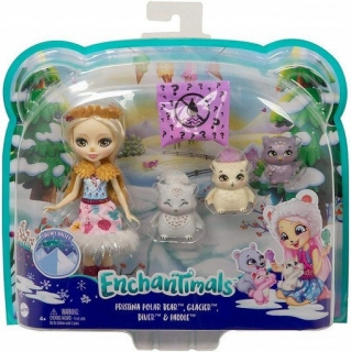 ENCHANTIMALS - Bábika ENCHANTIMALS RODINA MULTI-ZIMA