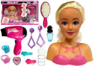 Bábika Sunny Day  - Doll Head pre štýl a česanie s príslušenstvom