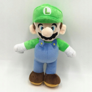 Super Mario - Bábika mario huba plyšová hračka zelená