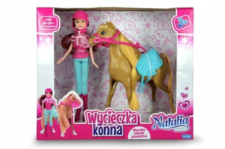 STEFFI bábika - Natalia bábika s koňom