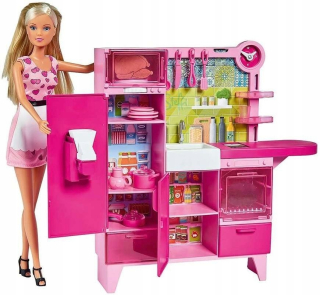 STEFFI bábika - Steffi Láska Doll v kuchyni s príslušenstvom Simba