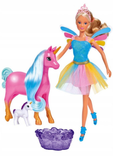 STEFFI bábika - Steffi bábika víla s Unicorn tehotná Simba 57