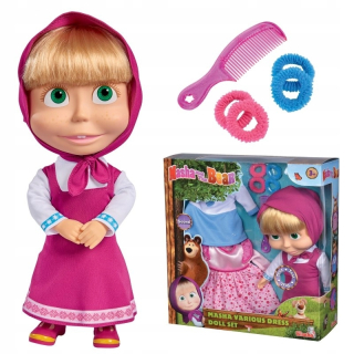 Máša a medveď - Mash bábika so šaty a melódie