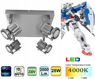 TRANSFORMERS - Exia 14 Gundam 28W GU10 LED 2000LM 4000K SMD