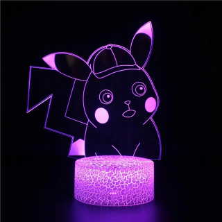 Pokémoni - Nočné svietidlo 3D Pikachu Pokemon 16 Farby