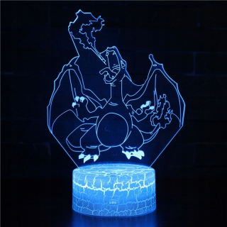 STAR WARS - Nočné lampy Charizard 3D Nočné Darčeky