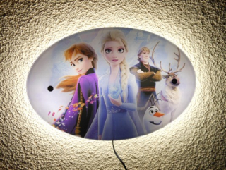 Elsa Frozen - Nočné svietidlo Pozemky z ICE 2 Diaľkové ovládanie